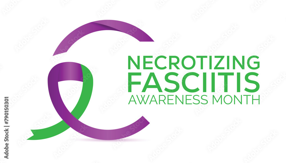 Necrotizing Fasciitis Awareness Month observed every year in May. Template for background, banner, card, poster with text inscription. Necrotizing Fasciitis Awareness Month observed every year in May. Template for background, banner, card, poster with text inscription.