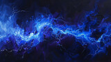 Against a backdrop of deep obsidian, a solitary tendril of sapphire haze twists and contorts, evoking the mesmerizing spectacle of a lightning bolt electrifying the night sky.
