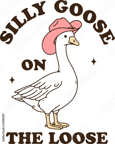 Silly goose on the loose shirt,Cowboy goose,Adult humor.