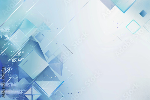 Graphic Abstract background with light blue and white geometric shapes, Abstract grey and blue geometric minimal motion background