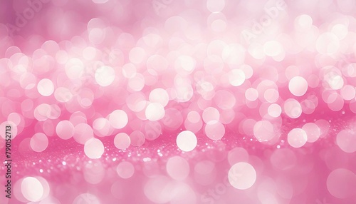 Pink Bliss: Abstract Circular Bokeh Texture Background