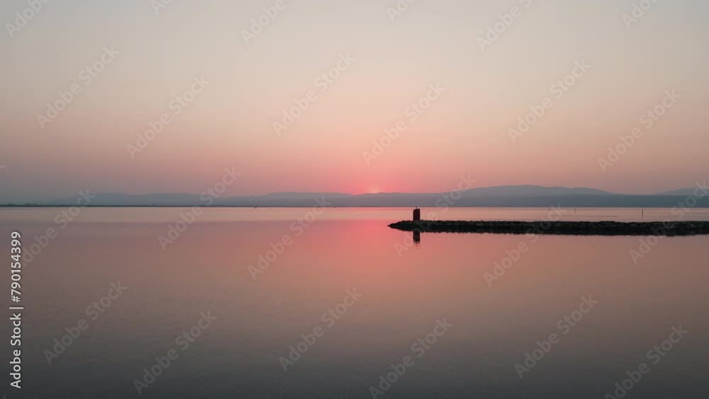 coucher de soleil sur le Lac Marin - Le Barcarès coucher de soleil sur le Lac Marin - Le Barcarès