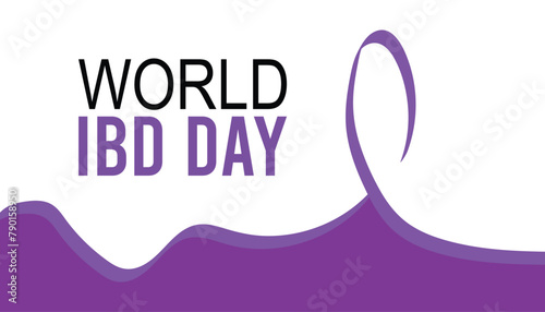 world IBD day observed every year in May. Template for background, banner, card, poster with text inscription.