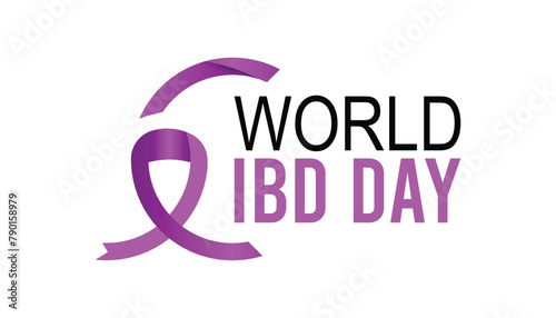 world IBD day observed every year in May. Template for background, banner, card, poster with text inscription.