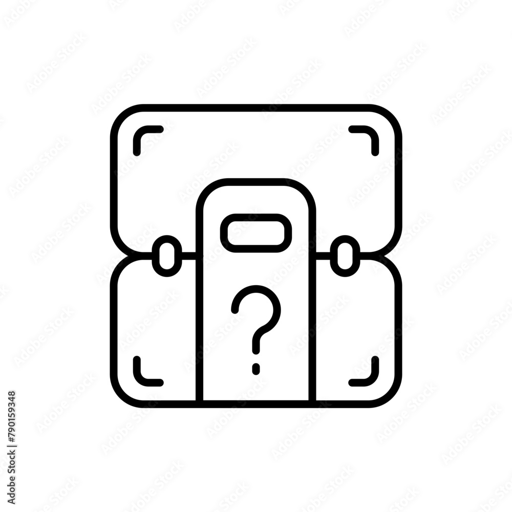 Loot box outline icons, minimalist vector illustration ,simple transparent graphic element .Isolated on white background Loot box outline icons, minimalist vector illustration ,simple transparent graphic element .Isolated on white background