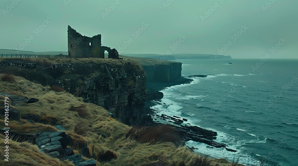 Echoes of History: The Timeless Majesty of an Ancient Stone Castle, Standing Proud Amidst the Testimony of Time, Its Walls Whispering Tales of Valor and Intrigue from Ages Past.