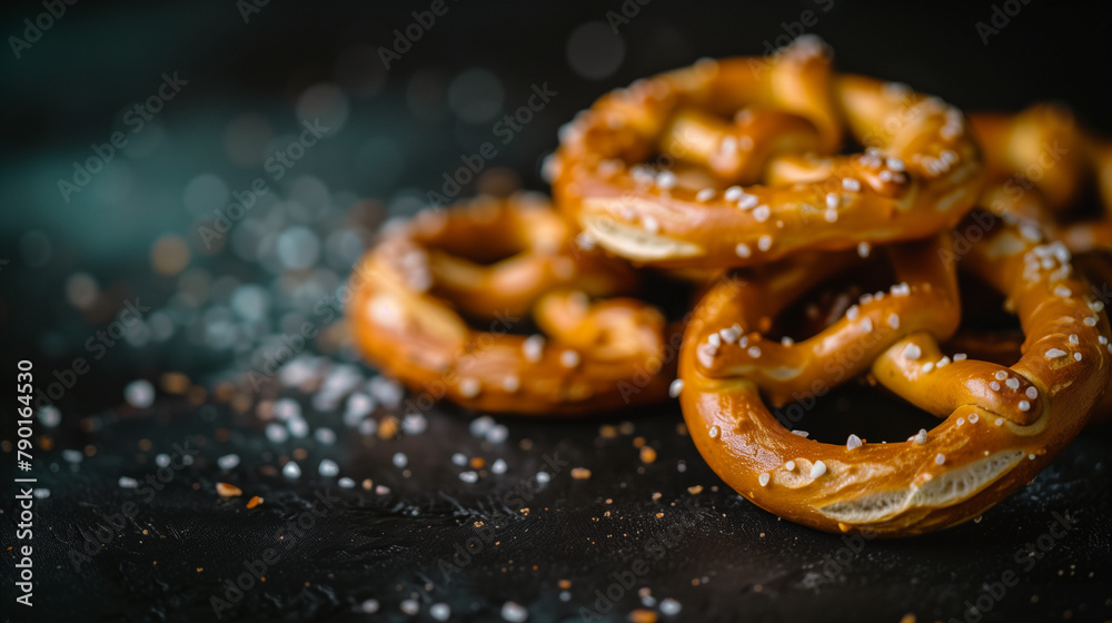 pretzels on a wooden background pretzels on a wooden background