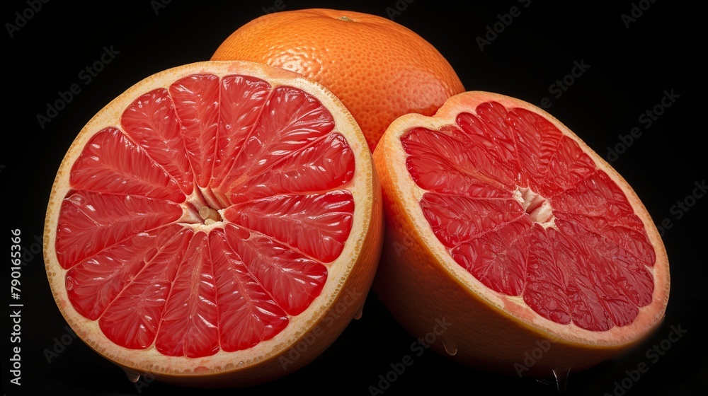 grapefruit close up look
