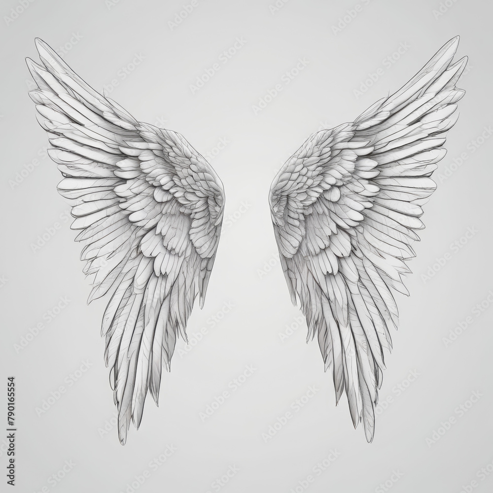 Angel's Wings: A Heavenly Embrace of Light and Grace in the Celestial Realm Angel's Wings: A Heavenly Embrace of Light and Grace in the Celestial Realm