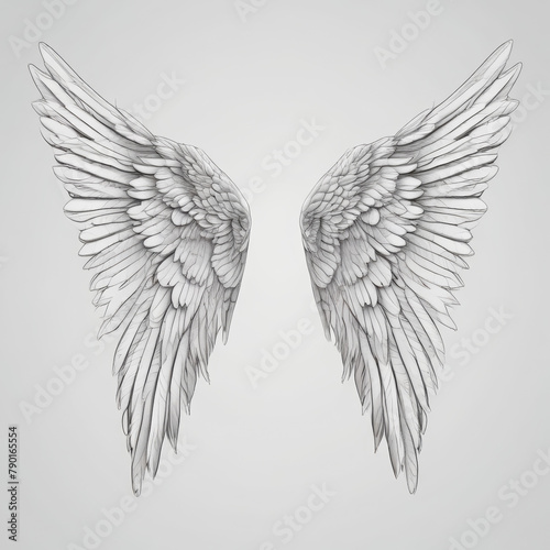 Angel's Wings: A Heavenly Embrace of Light and Grace in the Celestial Realm