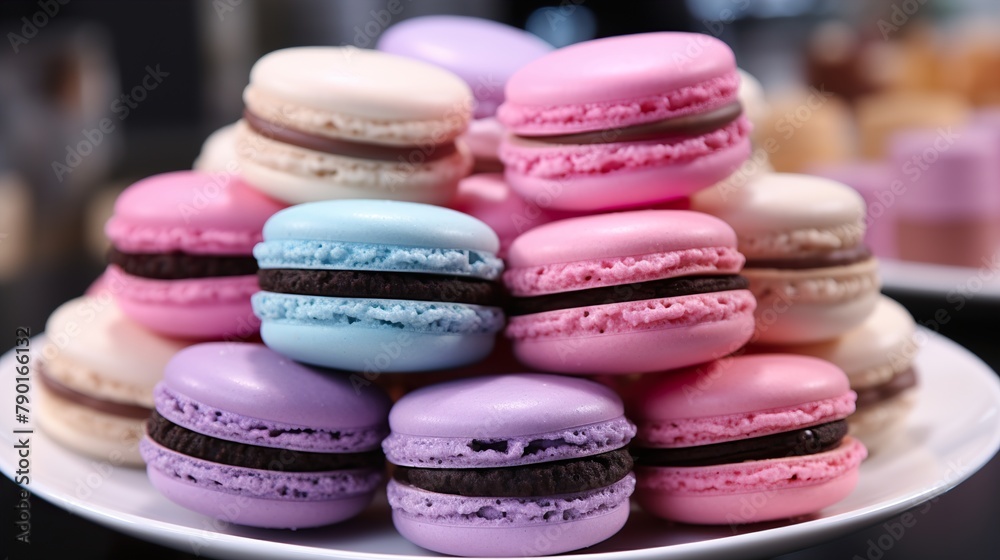 colorful macaroons on wooden background colorful macaroons on wooden background