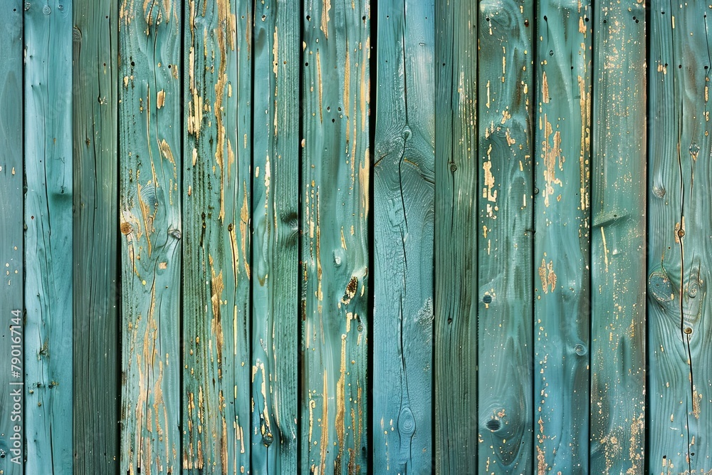 Aged Aqua Wooden Fence Texture Aged Aqua Wooden Fence Texture