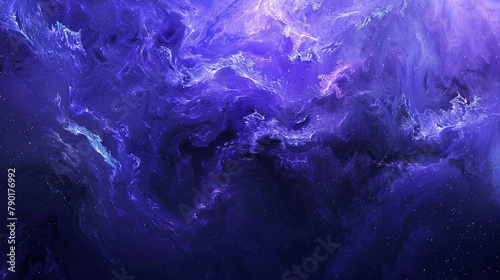 On a canvas of midnight blue  a shimmering veil of amethyst mist unfolds  its iridescent hues capturing the essence of a starlit sky  twinkling with infinite possibilities.