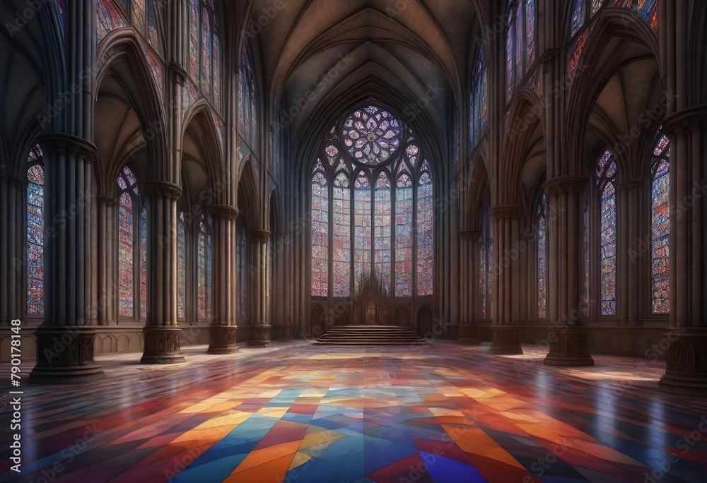 Digital painting an intricate 8k gothic cathedral  (11)