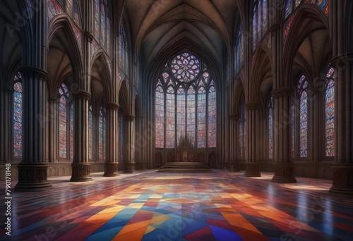 Digital painting an intricate 8k gothic cathedral (11)