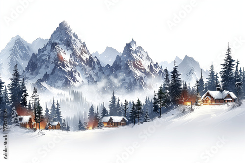 winter mountain landscape