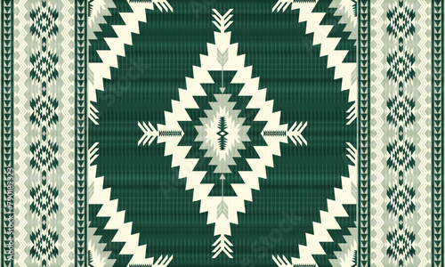 American tribal ethnic native pattern.Traditional Navajo,Aztec,Apache,Southwest and Mexican style fabric pattern.Abstract vector motifs pattern.For fabric,clothing,blanket,carpet,woven,wrap,decoration