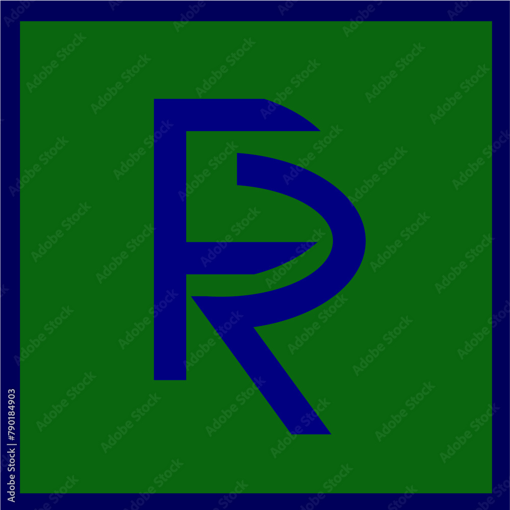 letter fr logo design letter fr logo design