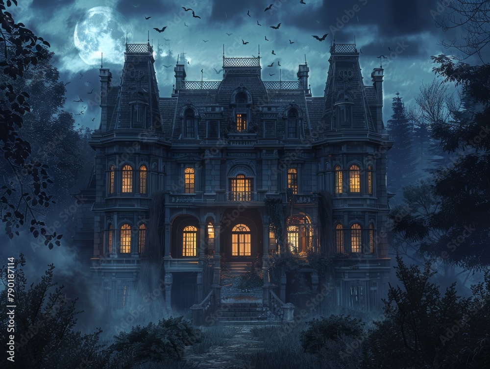 haunted mansionintricate traps and puzzles full of mystery and suspense