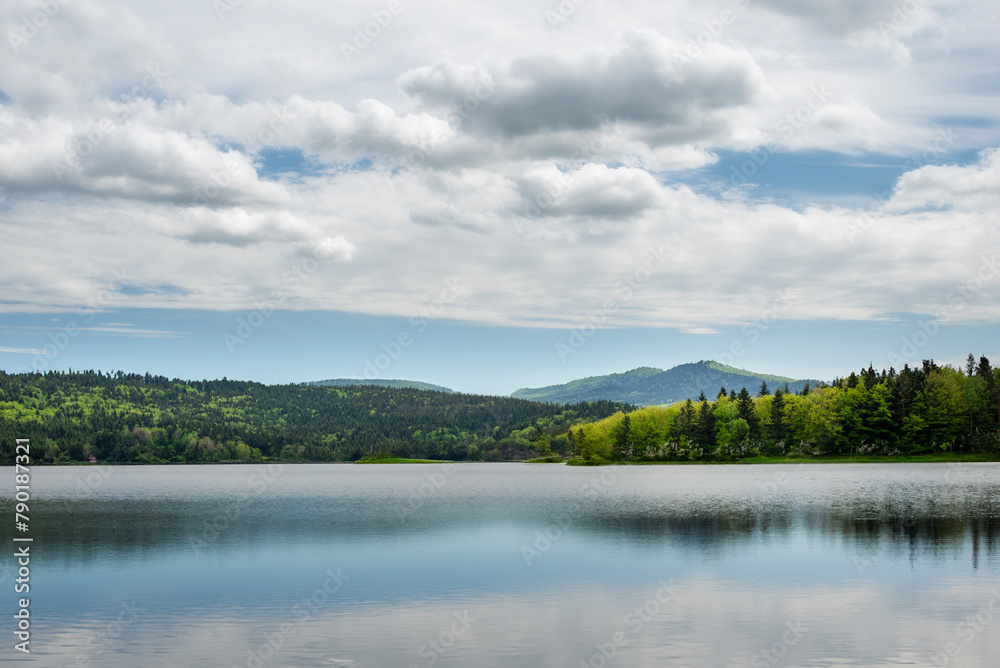 lake and clouds