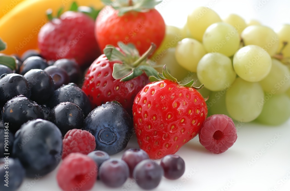 Assorted fresh berries close-up Assorted fresh berries close-up