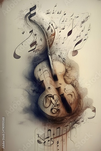 Painted Musical Notes