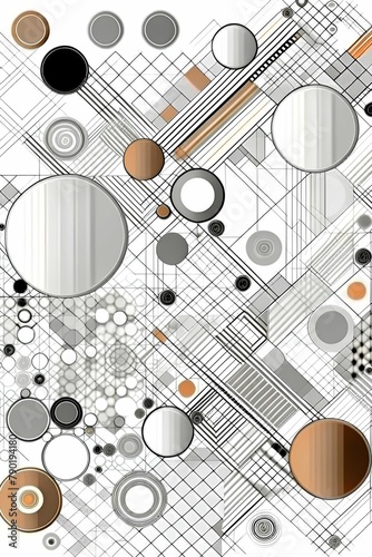 Geometric shapes. Picture wallpaper