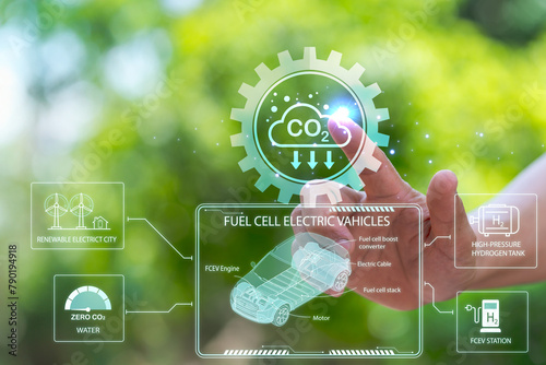 Hydrogen energy powers vehicles with zero carbon emissions, combating global warming by creating clean electricity for efficient and eco-friendly driving