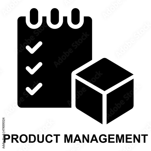 product management, product requirement, product list, product testing, check list, evaluation expanded solid or glyph style