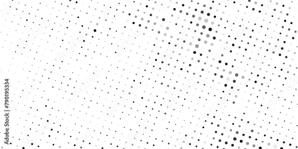Dots Background. Gradient Modern Backdrop. Fade Vintage Texture. Monochrome Pattern. Vector illustration