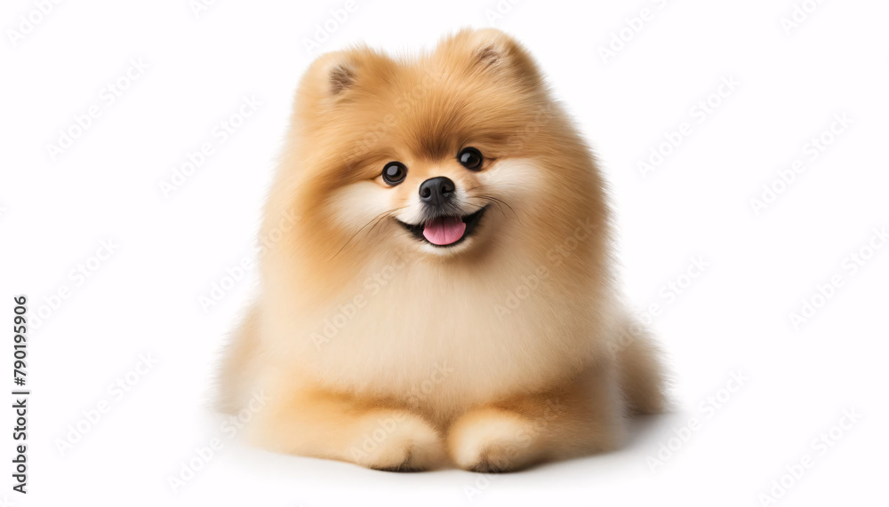 pomeranian dog isolated on white background pomeranian dog isolated on white background