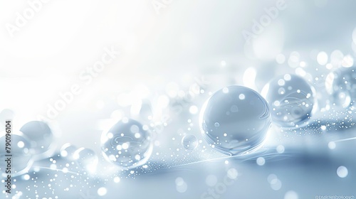 Translucent spheres and bokeh background