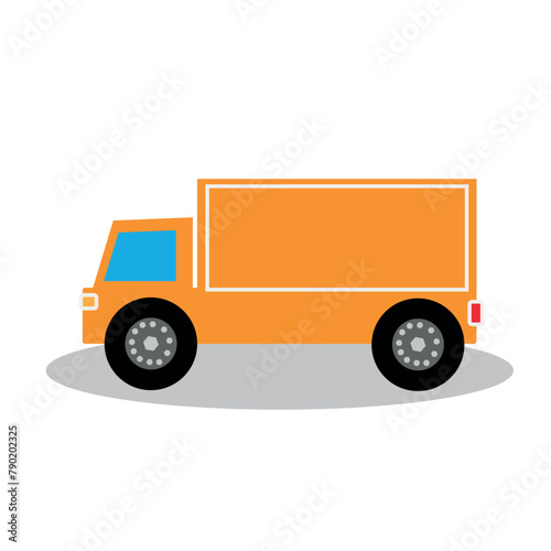 Yellow box truck