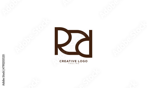 RR ROR ROD Abstract initial monogram letter alphabet logo design