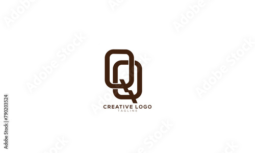 QQ Abstract initial monogram letter alphabet logo design