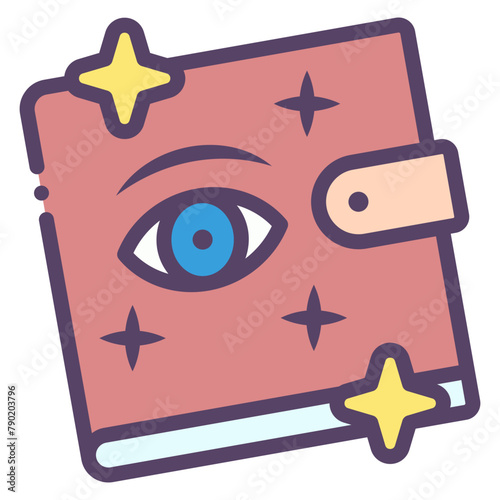 grimoire magic book icon