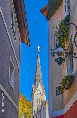 Halstatt , an alpine village on the lake