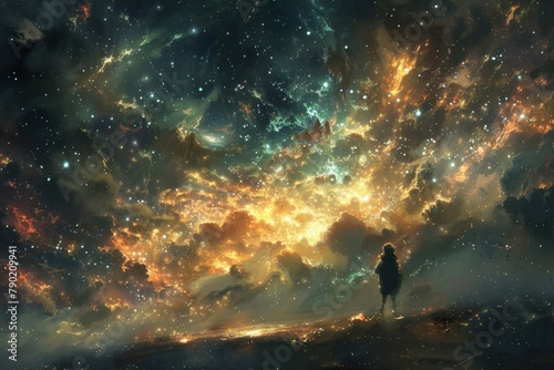 For in the vastness of the cosmos, we are but fleeting sparks of light, illuminating the darkness with the brilliance of our existence.