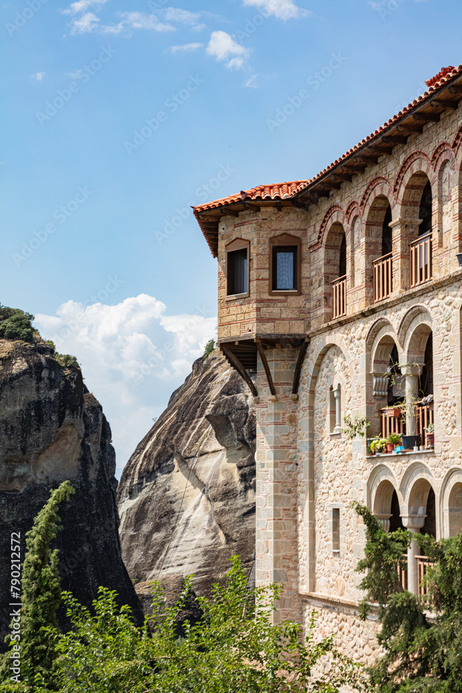 Fototapeta premium Greek monasteries details on the top of the mountain, Meteora