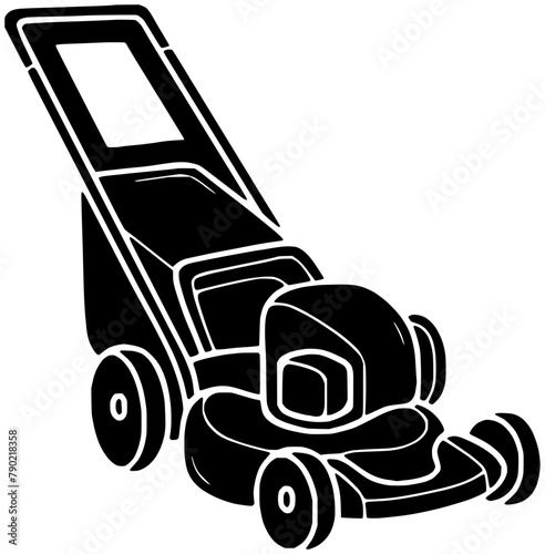 grass illustration farm silhouette gardening logo lawn icon garden outline equipment mowing green mower work care black lawnmower summer shape tool maintenance service for vector graphic background