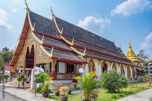 Buddhist temple, Asian culture, Chingmai, Thailand, architecture of Asia