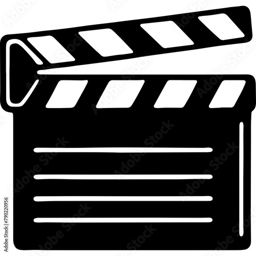 Film Clapper Or Clapperboard 