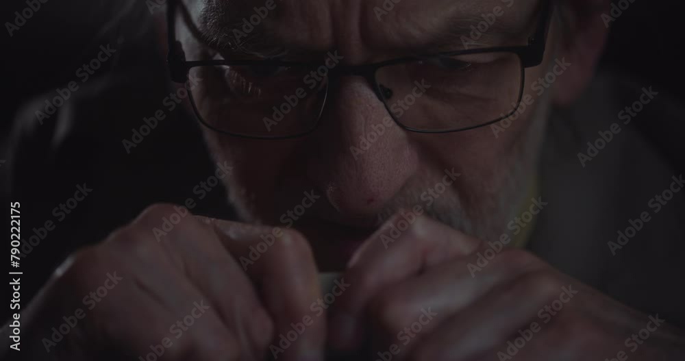 Private Detective Investigator Reviewing Recorded Conversations Private Detective Investigator Reviewing Recorded Conversations