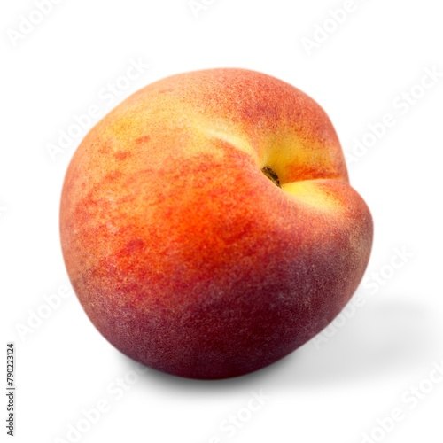 Fresh Peach isolated on white background