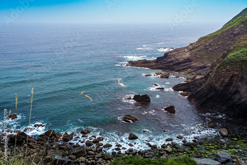 Rocky coast of the Atlantic Ocean, Basque Country, Spain.