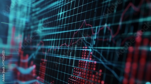 Finance theme  intersecting grid lines for stability and analytics representation