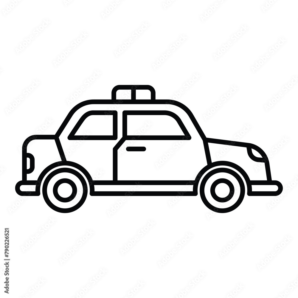 Car police icon vector design template