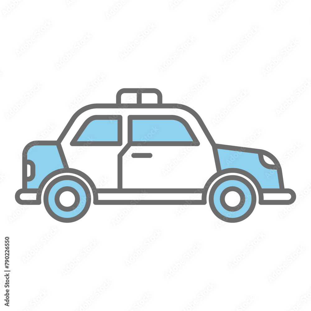Car police icon vector design template