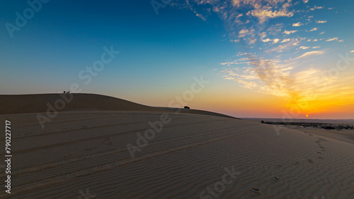 Beautiful Desert landscape view in Al Hofuf Saudi Arabia 