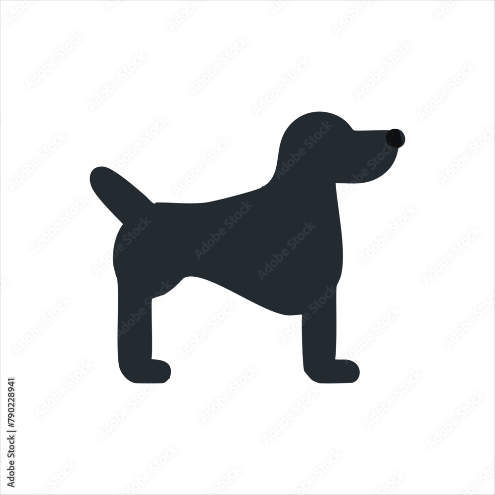 Pet dog icon symbol template for graphic and web design collection logo vector illustration 